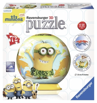  «3D Пазл Ravensburger Миньоны Пляжный сезон 72 элемента (12170_0)», бренда Ravensburger - фото №2 - миниатюра