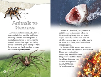 Бумажная книга «DK Reader Spiders and Other Deadly Animals», автор Джин Баклин - фото №4 - миниатюра