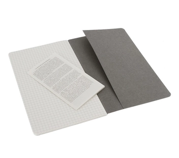  «Блокнот Moleskine Cahier средний клетка пастельный 3 шт (CHA17)», бренда Moleskine - фото №4 - миниатюра
