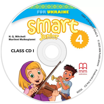 Паперова книга «Smart Junior for Ukraine 4. Class Audio CD», автор Гарольд Квінтон Мітчелл - фото №1 - мініатюра