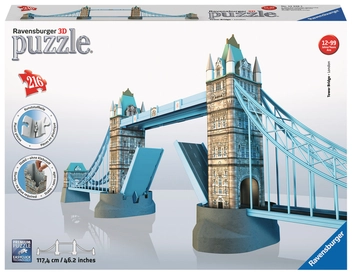  «3D пазлы Ravensburger Тауэрский мост 216 элементов (125593)», бренда Ravensburger - фото №1 - миниатюра