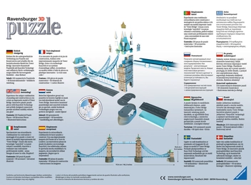  «3D пазлы Ravensburger Тауэрский мост 216 элементов (125593)», бренда Ravensburger - фото №2 - миниатюра