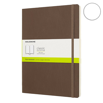  «Блокнот Moleskine Classic большой нелинованный коричневый (QP623P14)», бренда Moleskine - фото №2 - миниатюра