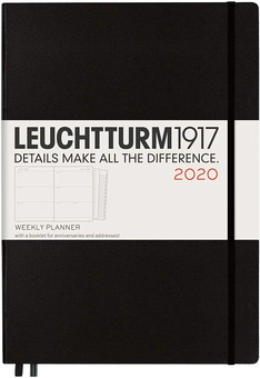  «Еженедельник Leuchtturm1917 2020 Master Черный (359990)», бренда Leuchtturm1917 - фото №1 - миниатюра