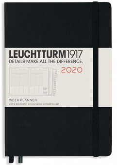  «Еженедельник в колонках Leuchtturm1917 2020 Черный (360018)», бренда Leuchtturm1917 - фото №1 - миниатюра