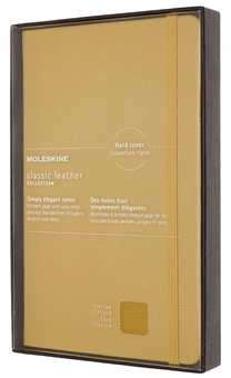  «Блокнот Moleskine Leather Линейка Янтарь (LCLH31HM17BOX)», бренда Moleskine - фото №1 - миниатюра