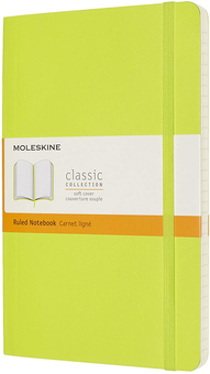  «Блокнот Moleskine Classic Линейка Лимонный зеленый (QP616C2)», бренда Moleskine - фото №1 - миниатюра