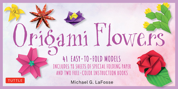 Бумажная книга «Origami Flowers Kit», автор Майкл Г. Лафосс - фото №1 - миниатюра