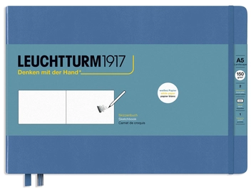 «Скетчбук Leuchtturm1917 Medium Landscape Деним (362369)», бренда Leuchtturm1917 - фото №1 - миниатюра