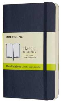  «Блокнот Moleskine Classic маленький нелинованный сапфир (QP613B20)», бренда Moleskine - фото №1 - миниатюра