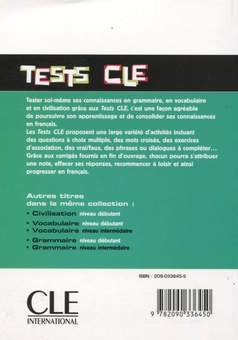 Паперова книга «Tests CLE Civilisation Intermediaire», автор Стефані Ентоні - фото №2 - мініатюра