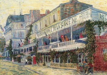  «Открытка Tushita Vincent van Gogh The Restaurant de la Sirene at Asnieres», бренда Tushita - фото №1 - миниатюра
