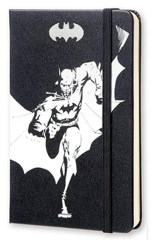  «Карманная записная книжка Moleskine Batman Черная нелинованная LEBA01QP012 (805-22-0440-092-8, 8052204400928, LEBA01QP012)», бренда Moleskine - фото №1 - миниатюра