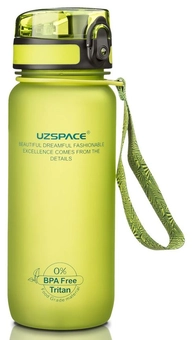  «Бутылка для воды Uzspace 650 мл зеленая (3037green)», бренда Uzspace - фото №1 - миниатюра