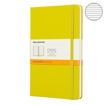  «Блокнот Moleskine Classic средний линия желтый (QP060M18)», бренда Moleskine - фото №2 - миниатюра