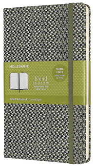  «Записная книжка Moleskine Blend в линию Зеленая канва (LCBD04QP060K)», бренда Moleskine - фото №1 - миниатюра