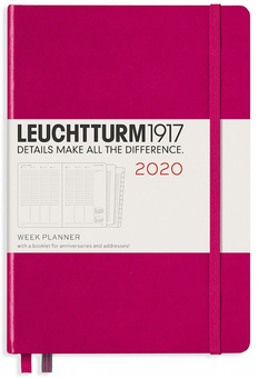  «Еженедельник в колонках Leuchtturm1917 2020 Ягодный (360019)», бренда Leuchtturm1917 - фото №1 - миниатюра