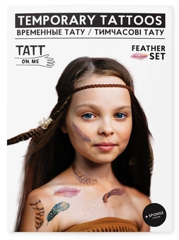 «Временные тату TATTon.me Feather Set», бренда TATTon.me - фото №1 - миниатюра