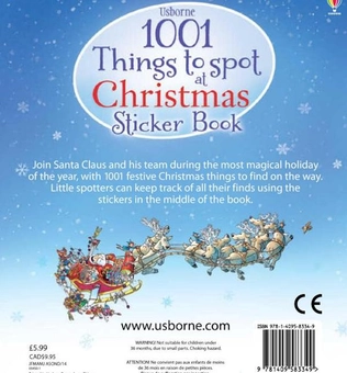 Паперова книга «1001 Christmas Things to Spot Sticker Book», автор Алекс Фріт - фото №2 - мініатюра