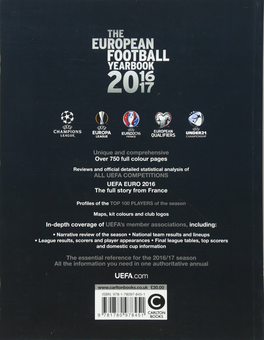 Бумажная книга «UEFA European Football Yearbook 2016/17», автор Майк Хаммонд - фото №2 - миниатюра