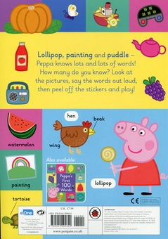 Паперова книга «Peppa Pig. 1000 First Words Sticker Book» - фото №2 - мініатюра