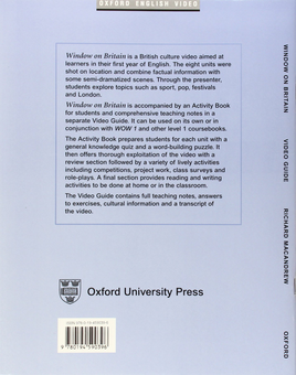 Паперова книга «Window on Britain 1 Video Guide», автор Річард МакАндрю - фото №2 - мініатюра
