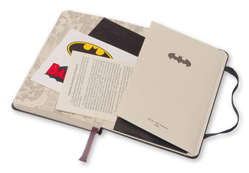  «Карманная записная книжка Moleskine Batman Черная нелинованная LEBA01QP012 (805-22-0440-092-8, 8052204400928, LEBA01QP012)», бренда Moleskine - фото №2 - миниатюра