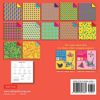 Бумажная книга «Origami Paper. Circles and Squares. 96 Sheets. 15 cm» - фото №2 - миниатюра