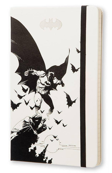  «Записная книжка Moleskine Batman Белая в линию LEBA01QP060 (805-22-0440-093-5, 8052204400935, LEBA01QP060)», бренда Moleskine - фото №1 - миниатюра
