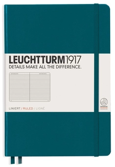 «Блокнот Leuchtturm1917 в линию Тихоокеанский зеленый (359692)», бренда Leuchtturm1917 - фото №1 - миниатюра