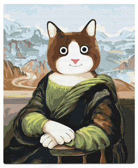  «Картина по номерам Orner Кото Лиза (orner-1419)», бренду Orner - фото №1 - мініатюра