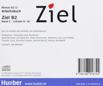 Паперова книга «Ziel B2/2, AB Audio-CD», авторів Аня Шуманн, Роза-Марія Даллап’яцца, Анжела Кіліманн, Маресса Вінклер - фото №2 - мініатюра