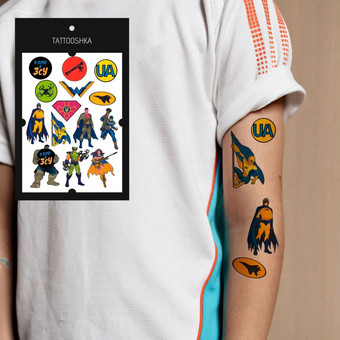 «Тимчасове тату Tattooshka Супергерої (LB-146)», бренда Tattooshka - фото №3 - миниатюра