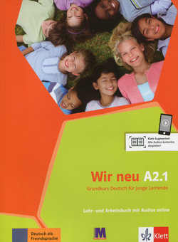 Бумажная книга «Wir neu A2.1. Lehr- und Arbeitsbuch mit Audios online. Grundkurs Deutsch fur junge Lernende», авторов Джорджио Мотта, Эва-Мария Йенкинс-Крумм - фото №1 - миниатюра