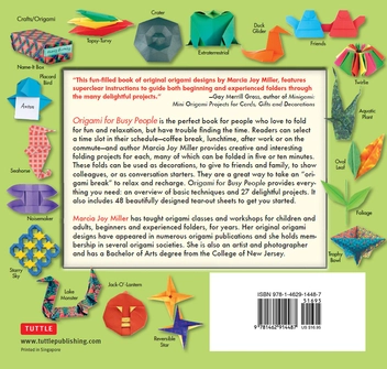 Паперова книга «Origami for Busy People», автор Марсія Джой Міллер - фото №2 - мініатюра