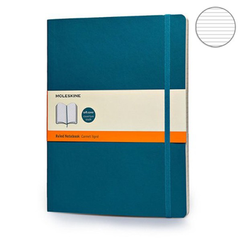  «Блокнот Moleskine Classic большой линия аквамарин (QP621B6)», бренда Moleskine - фото №2 - миниатюра
