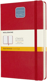  «Блокнот Moleskine Classic Expanded Линейка Красный (QP060EXPF2)», бренда Moleskine - фото №1 - миниатюра