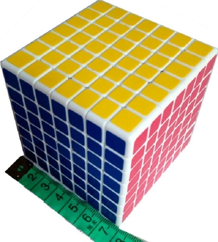  «Игрушка-головоломка ShengShou mini 7x7x7 white (SSMN72)», бренда ShengShou - фото №3 - миниатюра