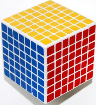  «Игрушка-головоломка ShengShou mini 7x7x7 white (SSMN72)», бренда ShengShou - фото №1 - миниатюра