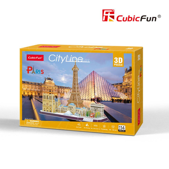  «Тривимірна головоломка-конструктор CubicFun City Line Paris (MC254H)», бренда CubicFun - фото №3 - миниатюра