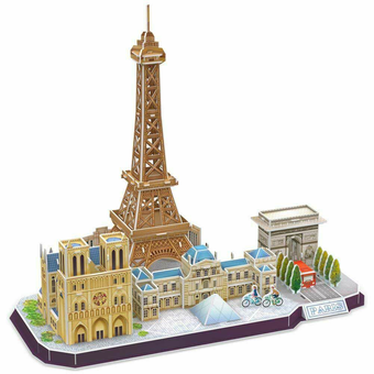  «Тривимірна головоломка-конструктор CubicFun City Line Paris (MC254H)», бренда CubicFun - фото №6 - миниатюра