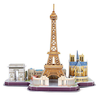  «Тривимірна головоломка-конструктор CubicFun City Line Paris (MC254H)», бренда CubicFun - фото №8 - миниатюра