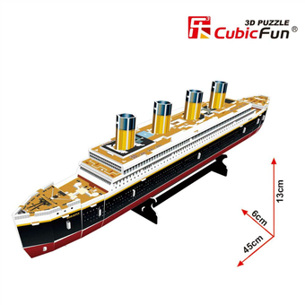  «Тривимірна головоломка-конструктор CubicFun Титанік (T4012h)  », бренда Cubic Fun - фото №2 - миниатюра