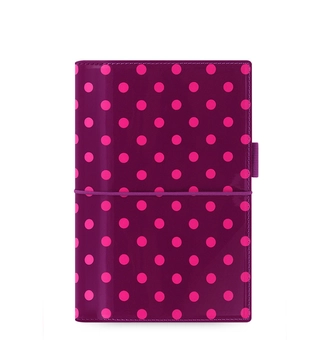  «Органайзер Filofax Domino Patent Personal Aubergine With Spots (18-022520)», бренда Filofax - фото №2 - миниатюра