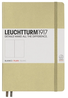 «Записная книжка Leuchtturm1917 чистые листы песочная (354595)», бренда Leuchtturm1917 - фото №1 - миниатюра