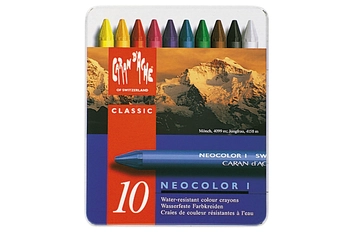 «Пастель восковая Water-resistant Caran d'Ache Neocolor I 10 цветов (7000.310)», бренда Caran d'Ache - фото №2 - миниатюра