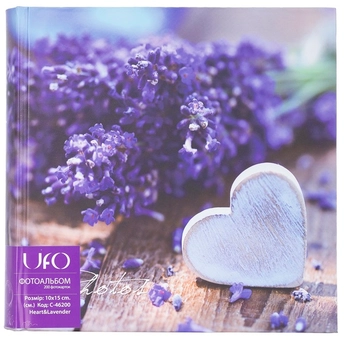  «Фотоальбом UFO 10x15x200 Heart&Lavender (6431505)», brand UFO / UFO /  - фото №1 - миниатюра