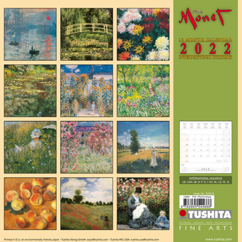 Паперова книга «Календарь на 2022 Claude Monet» - фото №2 - мініатюра