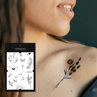 «Тимчасове тату Tattooshka Популярні хіти (LB-116)», бренда Tattooshka - фото №3 - миниатюра
