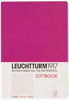  «Записная тетрадка Leuchtturm1917 в линейку розовая (341544)», бренда Leuchtturm1917 - фото №1 - миниатюра
